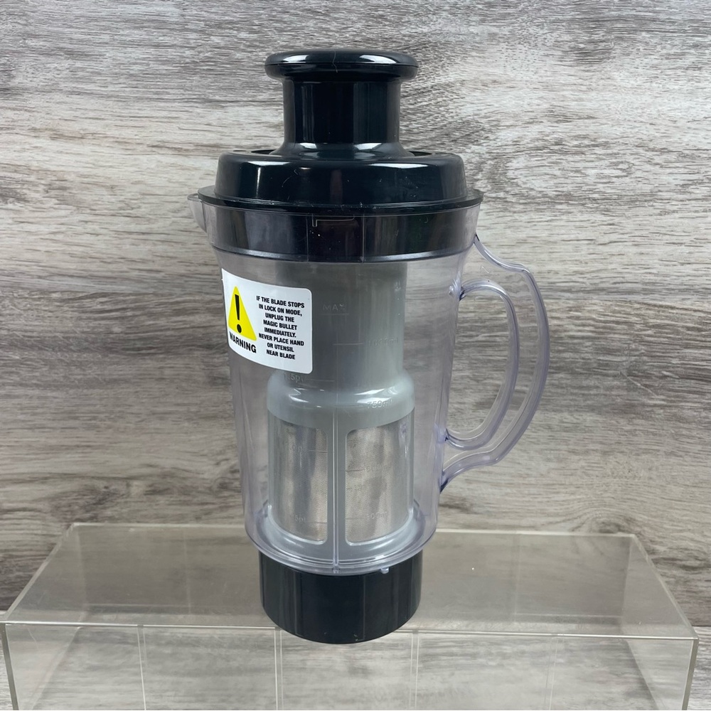 Magic Bullet Juicer Attachment Pitcher, Lid with Separator, Pusher, and Bottom